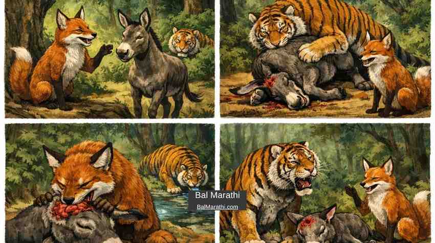 दुष्ट कोल्हा आणि व्याघ्र