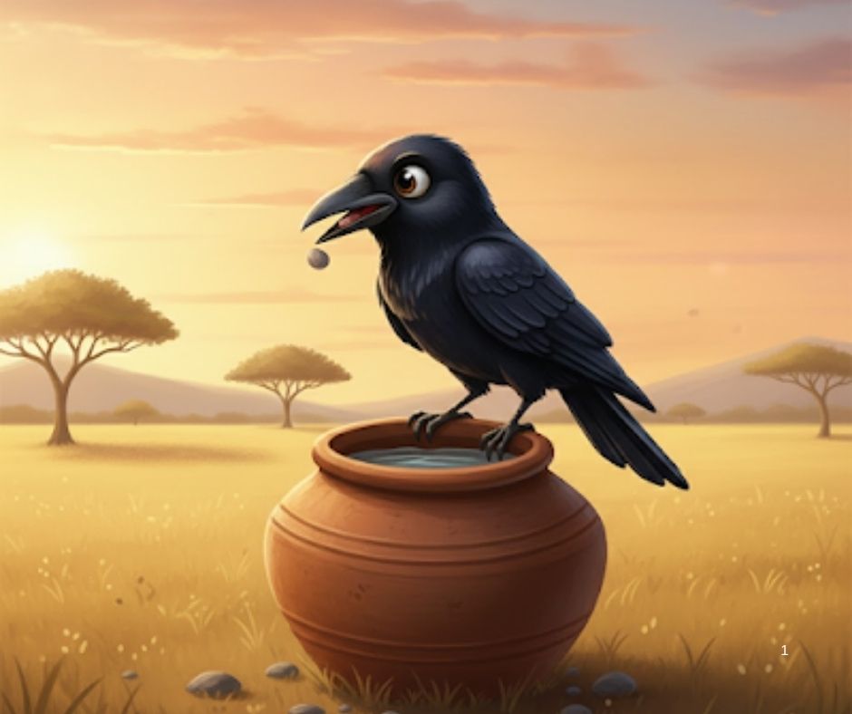 🐦⬛ तहानलेला कावळा 💧