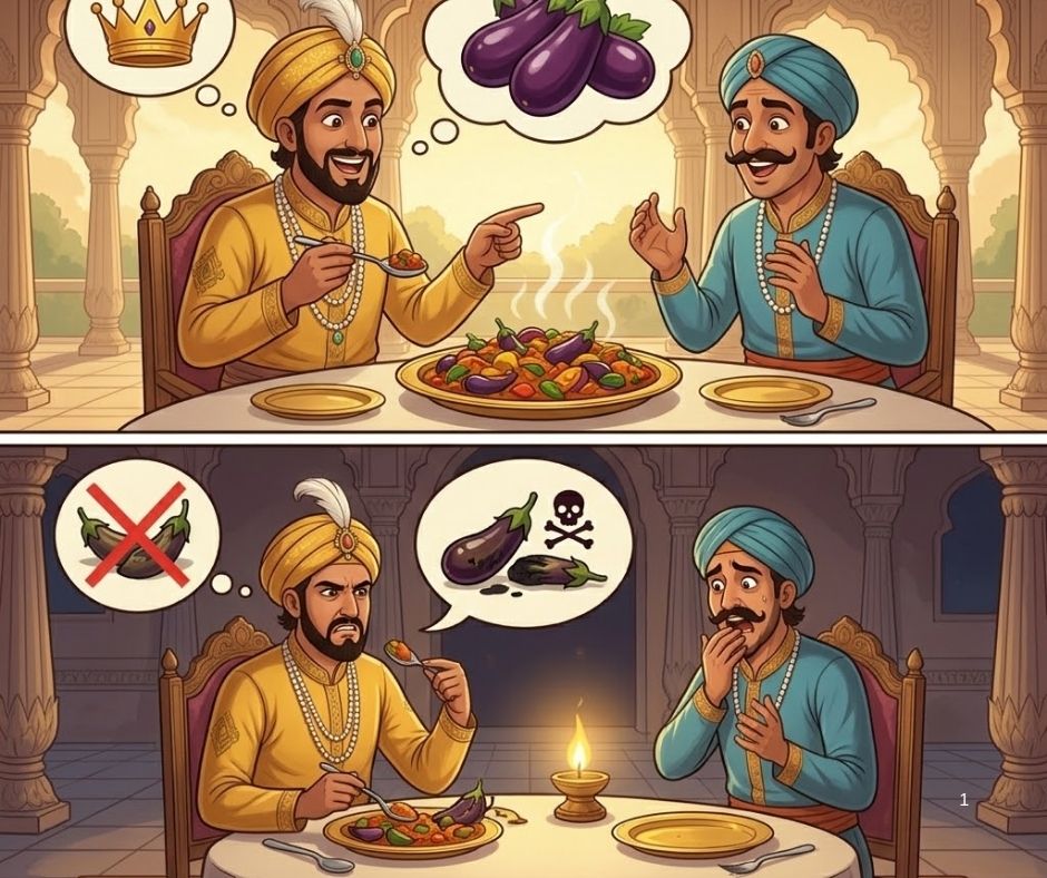 बिरबल आणि वांग्याची भाजी