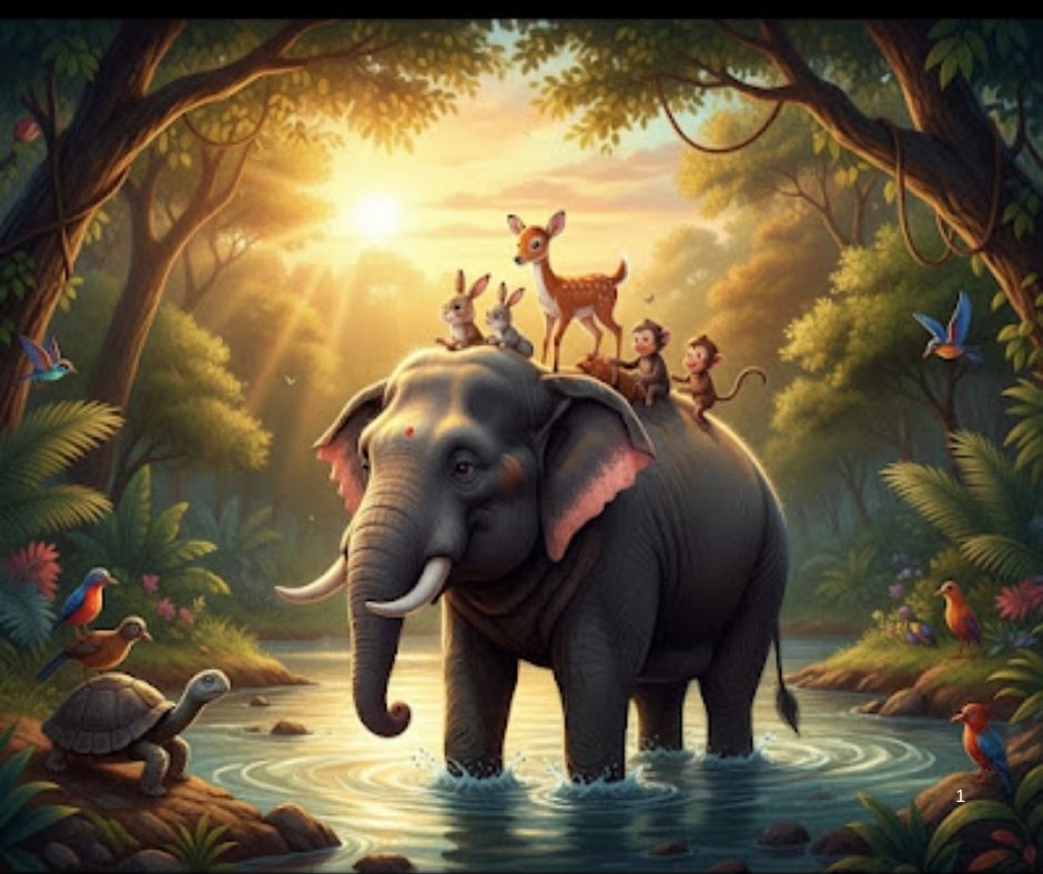 🐘 मदत करणारा हत्ती 🤝