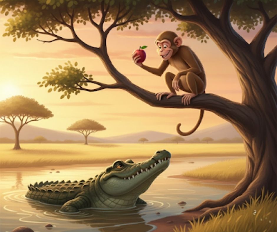 माकड आणि मगर