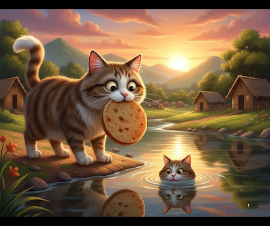 🐱 लालची मांजर💸