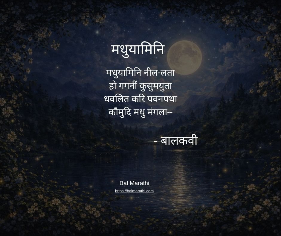 मधुयामिनि — बालकवींची मराठी कविता