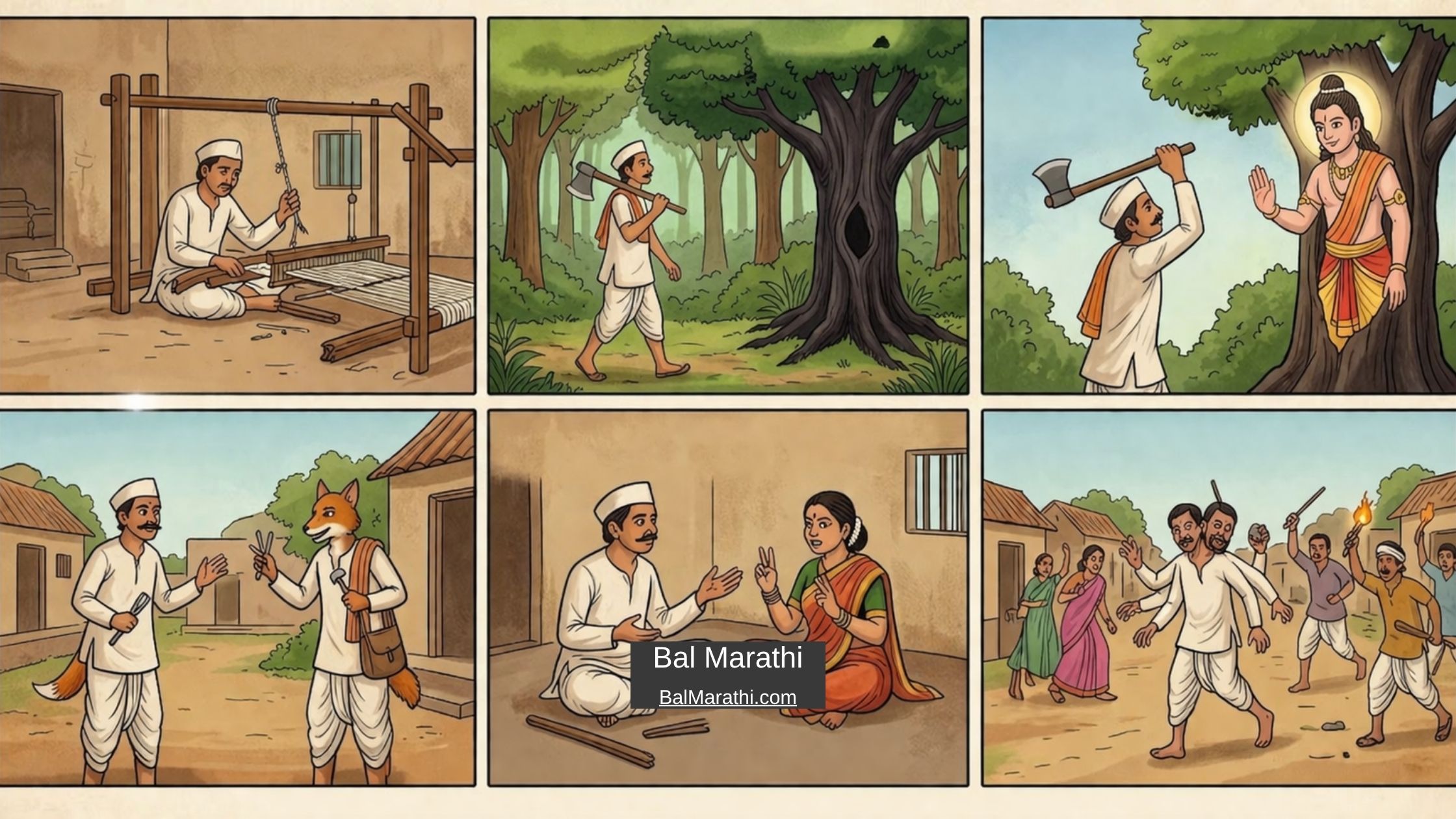 कोल्हा आणि विणकर