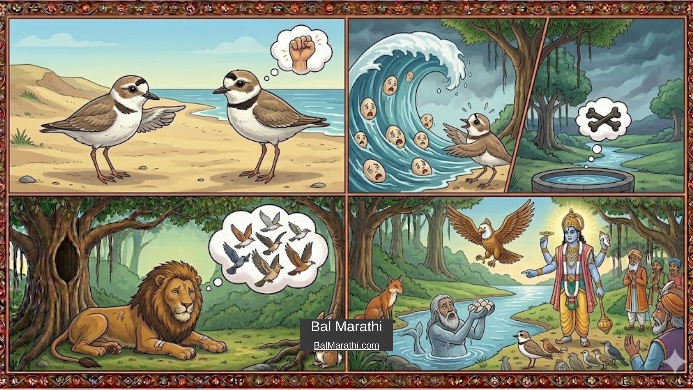 टिटवी आणि समुद्र