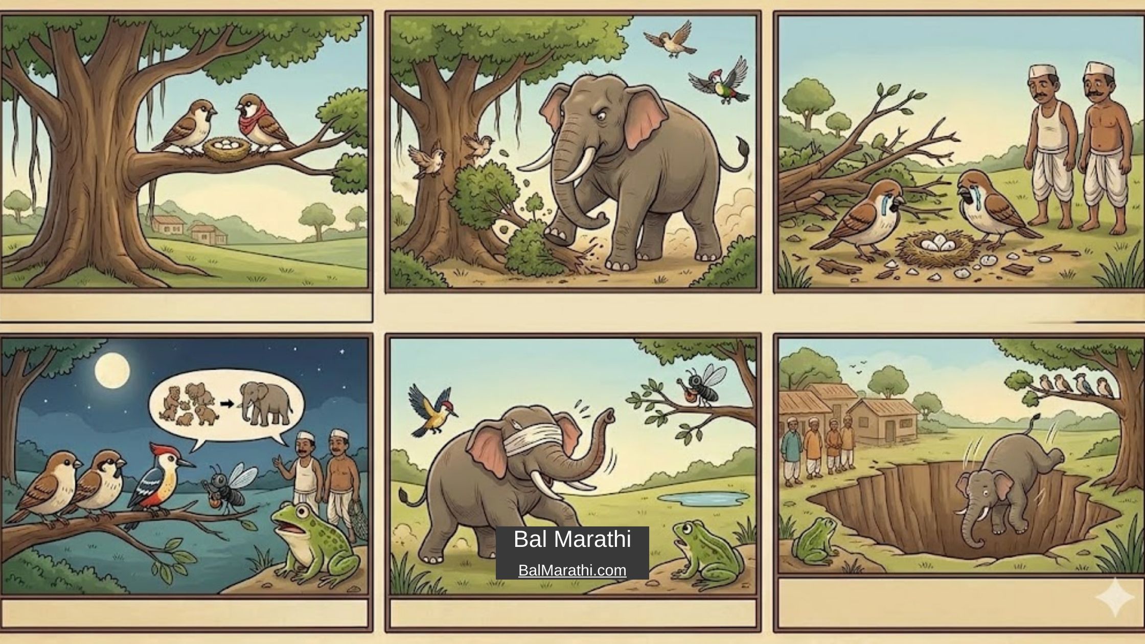 हत्ती आणि चिमणी