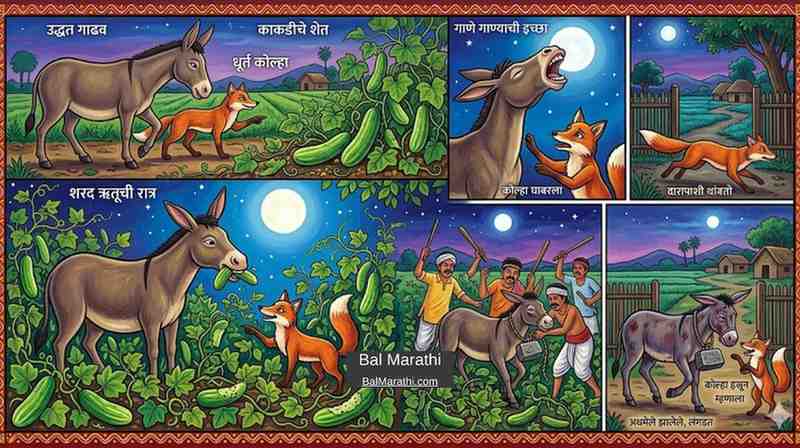 गाढव आणि कोल्हा