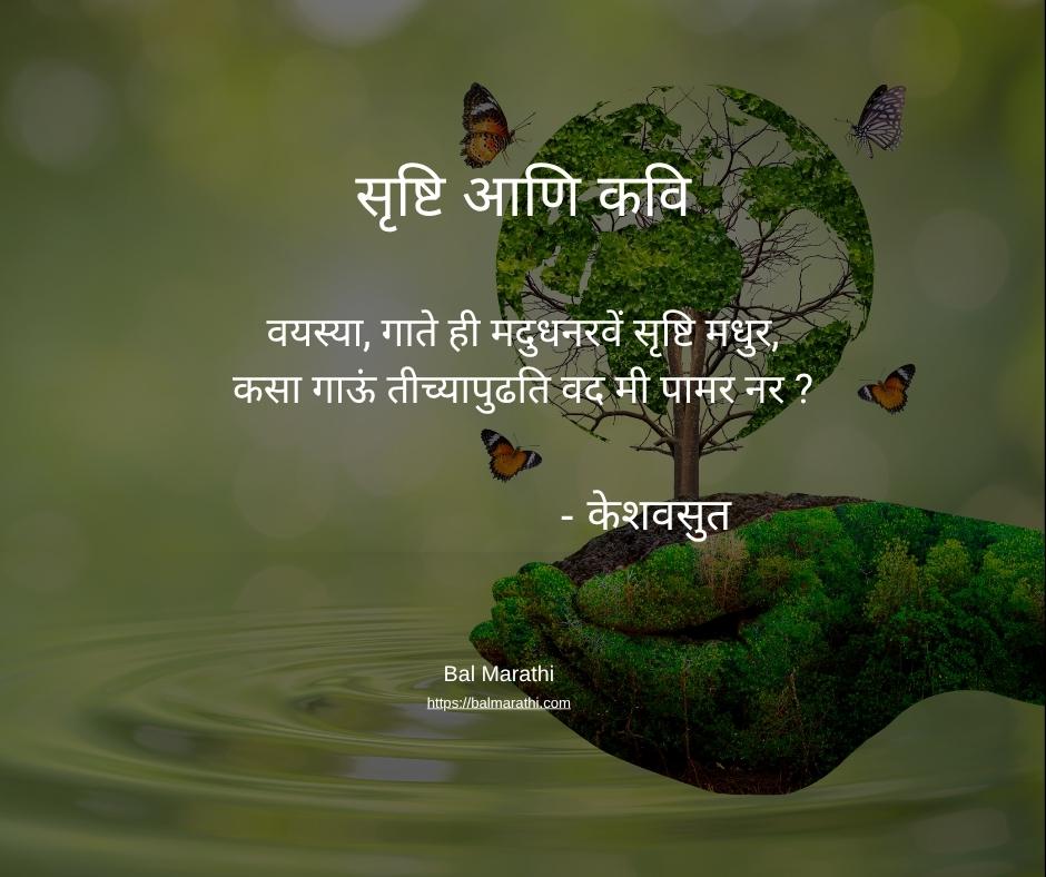 सृष्टि आणि कवि